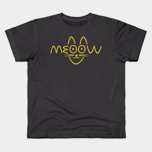 MEOW Kids T-Shirt by Mad&Happy